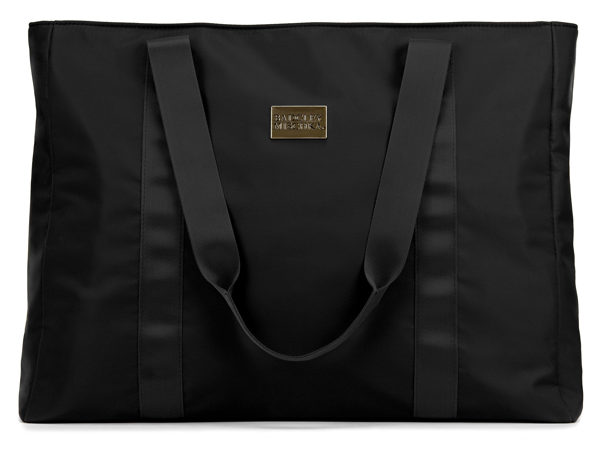 Badgley Mischka - Nylon Weekender Travel Tote Bag - Black