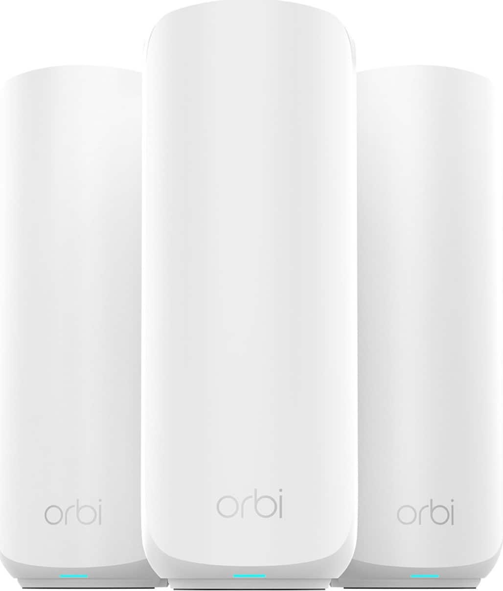 NETGEAR - Orbi 260 Series BE3600 Dual-Band Mesh Wi-Fi 7 System (3-pack) - White