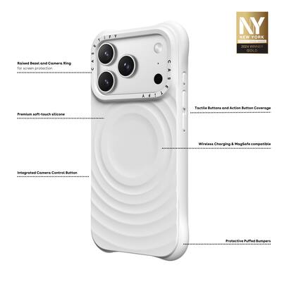 CASETiFY Apple iPhone 17 Pro Ripple Case White CTF-34739842 CASETiFY Apple iPhone 17 Pro Ripple Case White CTF-34739842