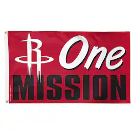 WinCraft - Houston Rockets 3' x 5' Single-Sided Deluxe Team Slogan Flag - Multicolor