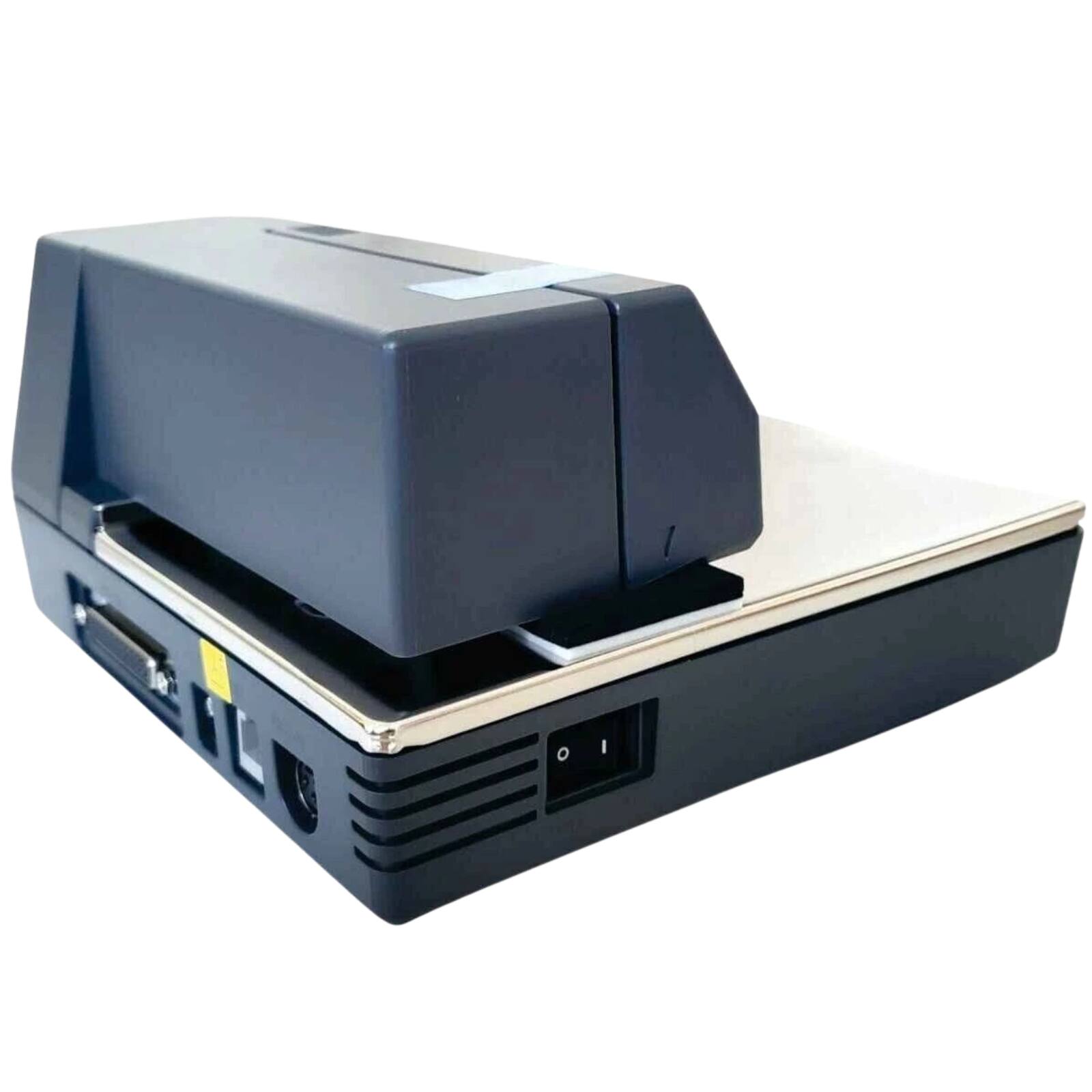 Left. Epson - TM-U295 POS Slip Printer Serial RS-232 Dot Matrix Impact Validation ESC/POS OPOS Compatible C31C163292 - No Power Supply - Dark Grey.
