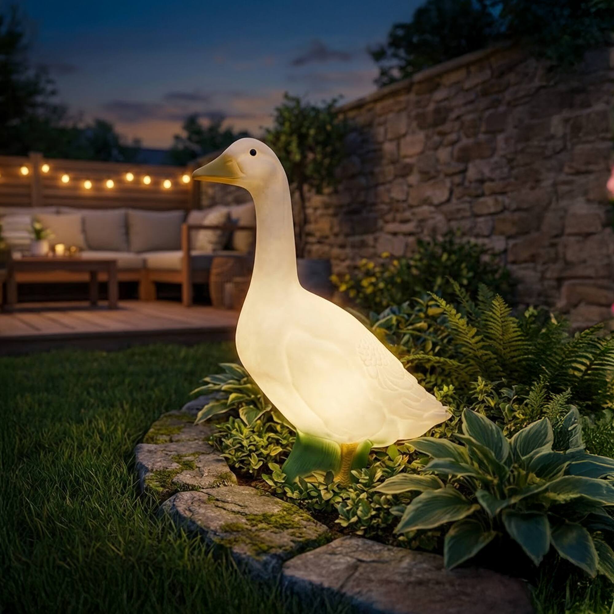 Alt View 4. Union Products - Union Products Light Up Wild Goose Outdoor Lawn and Garden Statue, 23" Tall.