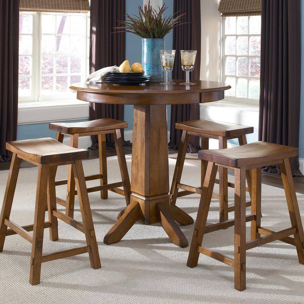 Back. Liberty Furniture Industries - Creations 30 Inch Sawhorse Stool - Tobacco (RTA) in Various - Brown.
