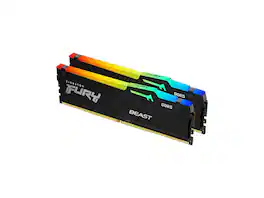 Kingston - FURY Beast 64GB DDR5 6000MHz (2 x 32GB) PC RAM - Black
