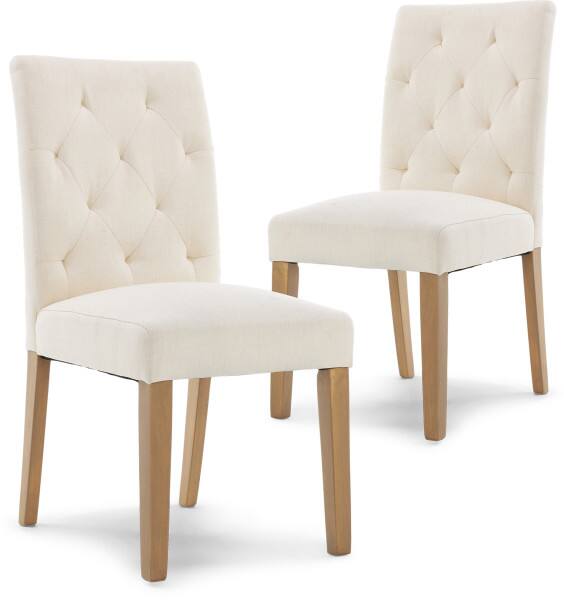 Alt View 8. Finch - Finch Westport Tufted Dining Chair, Set of 2, Cream - Cream.