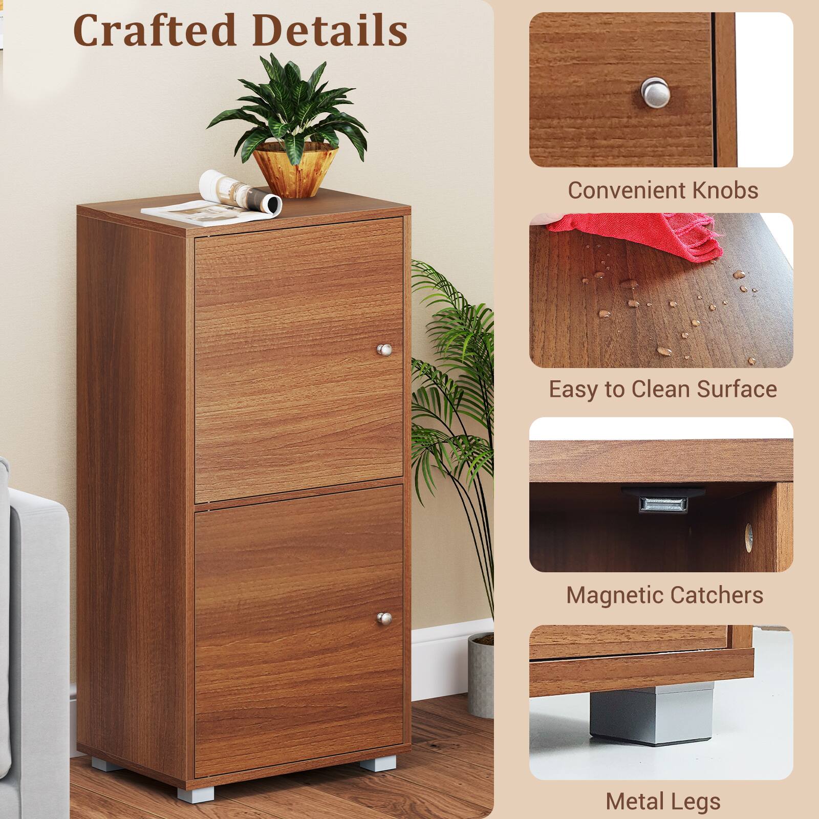 Crafted Details

Convenient Knobs

Easy to Clean Surface

Magnetic Catchers

Metal Legs