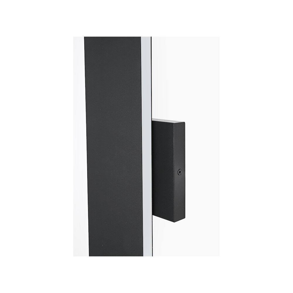 Alt View 3. Elegant Lighting - Waylen 4.5 x 18 inch Outdoor Wall Sconce in Black - Black.
