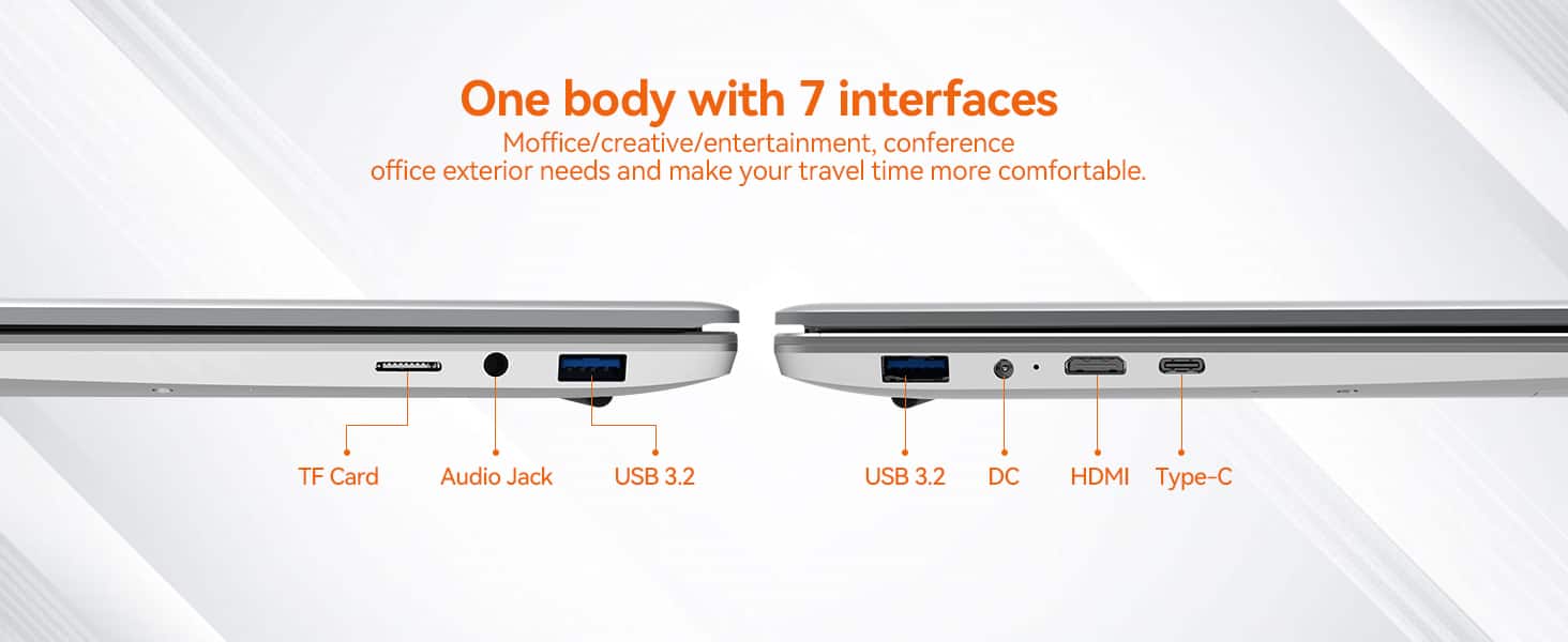 Gezoon 15.6 inch Laptop, 12th Alder Lake N100(Turbo 3.4GHz