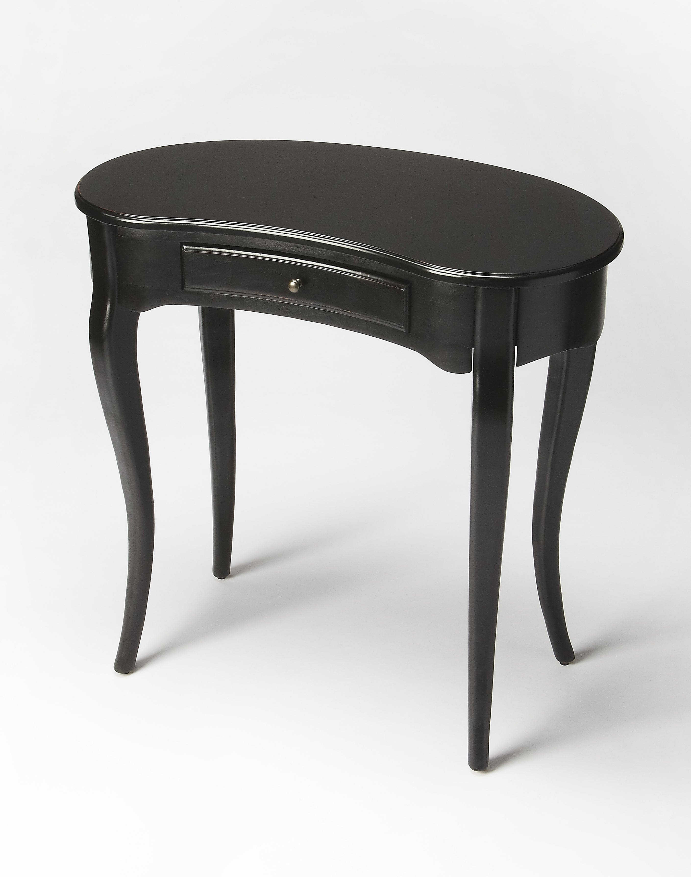 Butler Specialty - Edgewater 36 in. W Kidney Shaped Wood 1 Drawer Writing Desk - Black