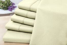 US Army - 6 Piece Embossed Check Sheet Set - Ivory