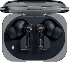 Front. Nothing - Ear (3a) Wireless Bluetooth In-Ear Earbuds - Black.