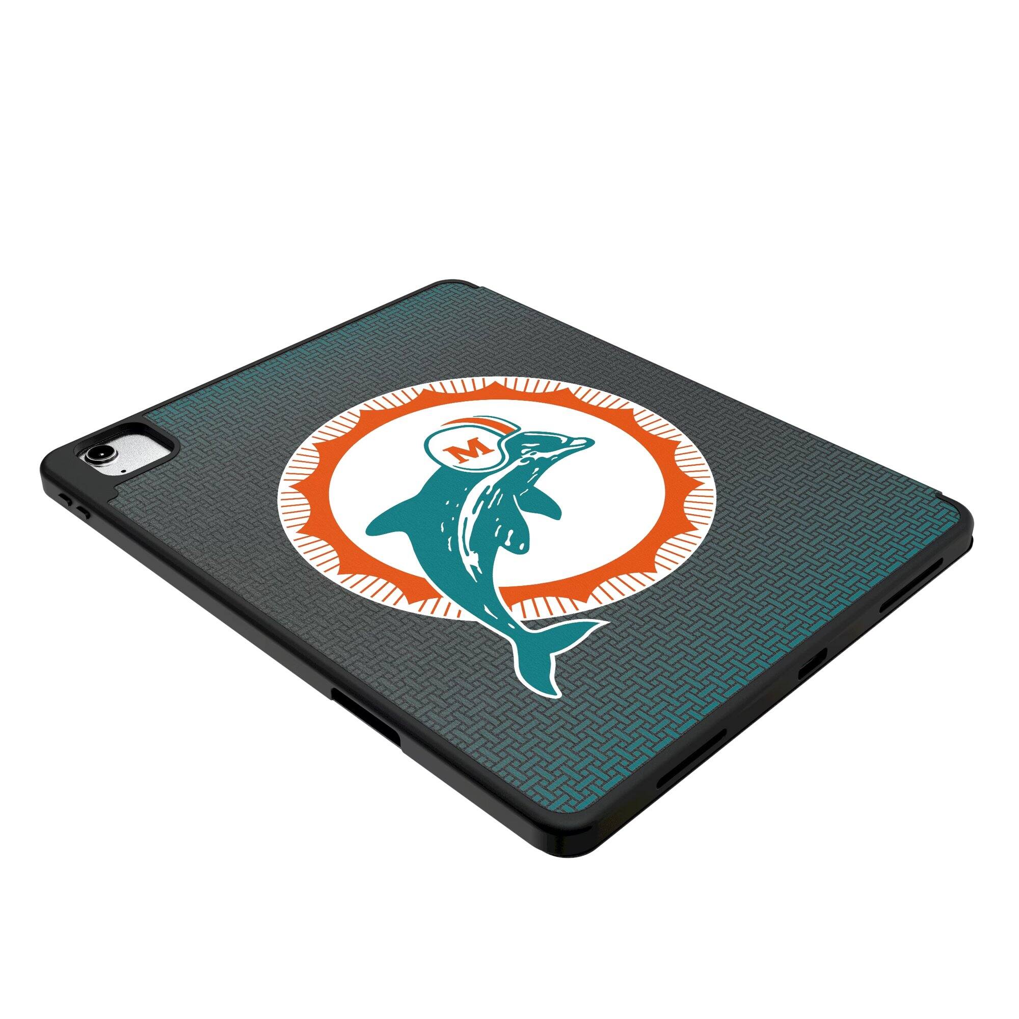Alt View 2. Keyscaper - Miami Dolphins iPad Case - 13in Air M2/M3 - Black.