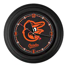 Holland Bar Stool Co. - Baltimore Orioles 15" Traditional Wall Clock - Black