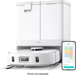 eufy - X10 Pro Omni Wi-Fi Connected Robot Vacuum & Mop with Self Washing and Self Drying Auto Empty Station - White - Front_Zoom