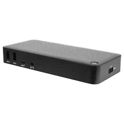 Front. Targus - USB-C™ DisplayPort™ Alt. Mode Docking Station with 85W Power - Gray.