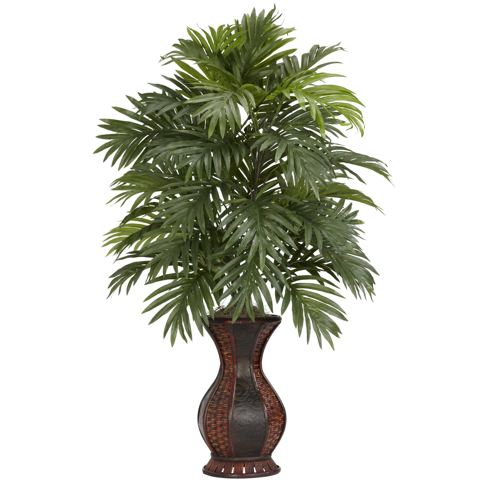 Front. BreeBe - Areca Palm w/Urn - Green.