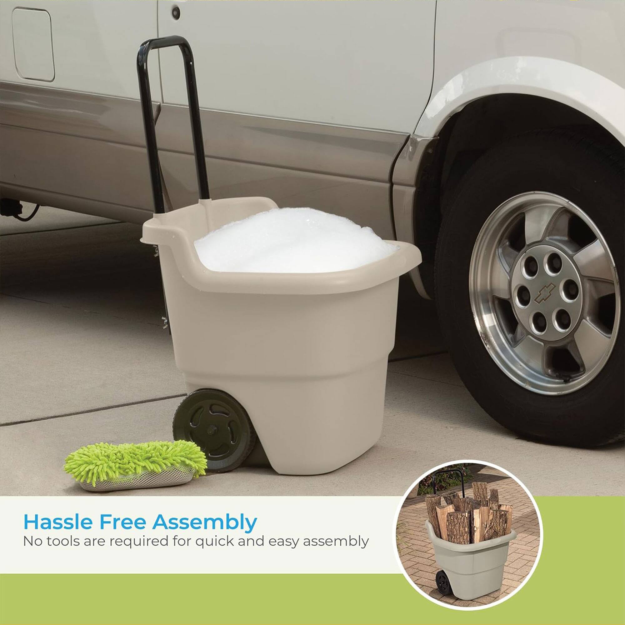 Hassle Free Assembly  
No tools are required for quick and easy assembly