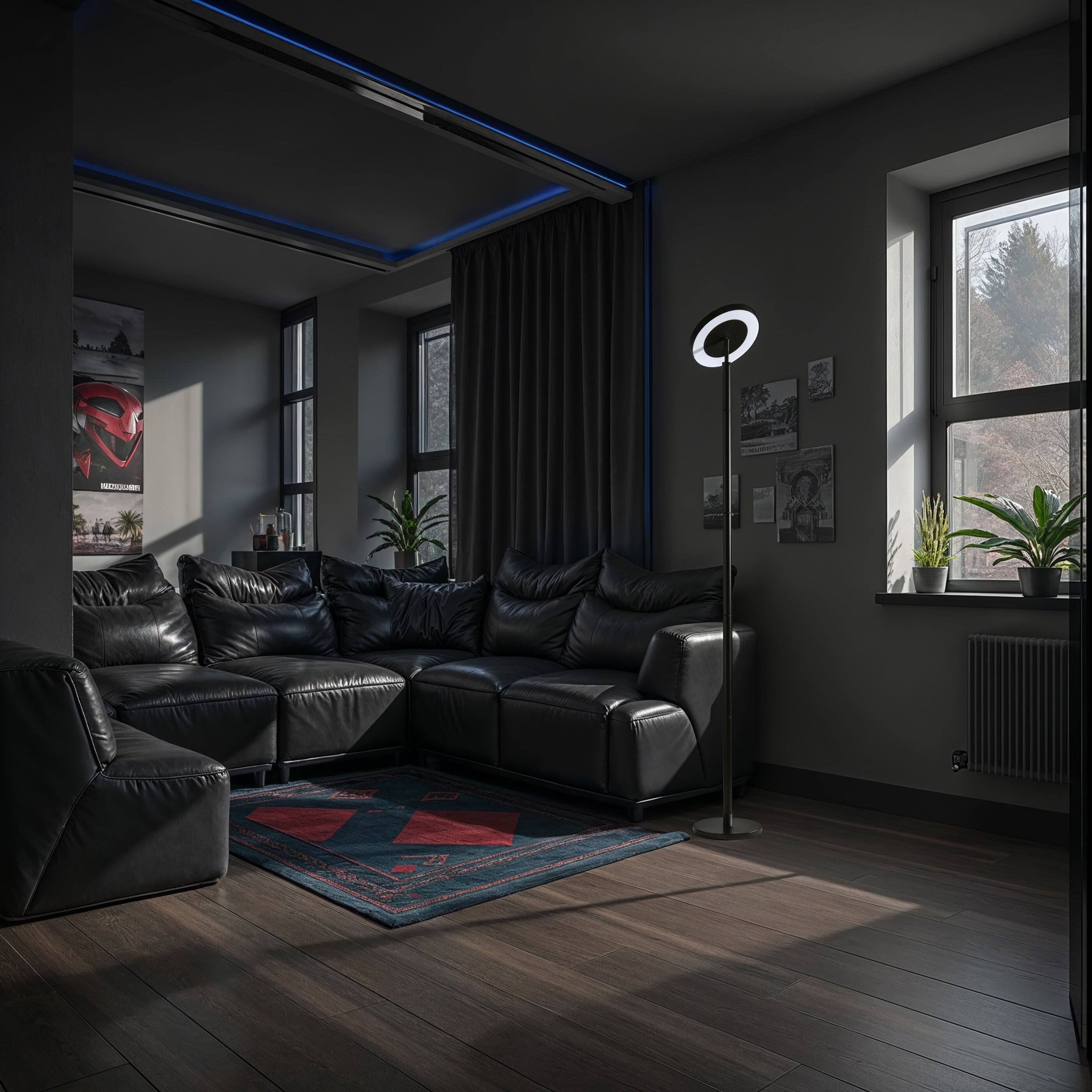 Alt View 1. Adesso Home - Luther RGB Color Changing Torchiere.
