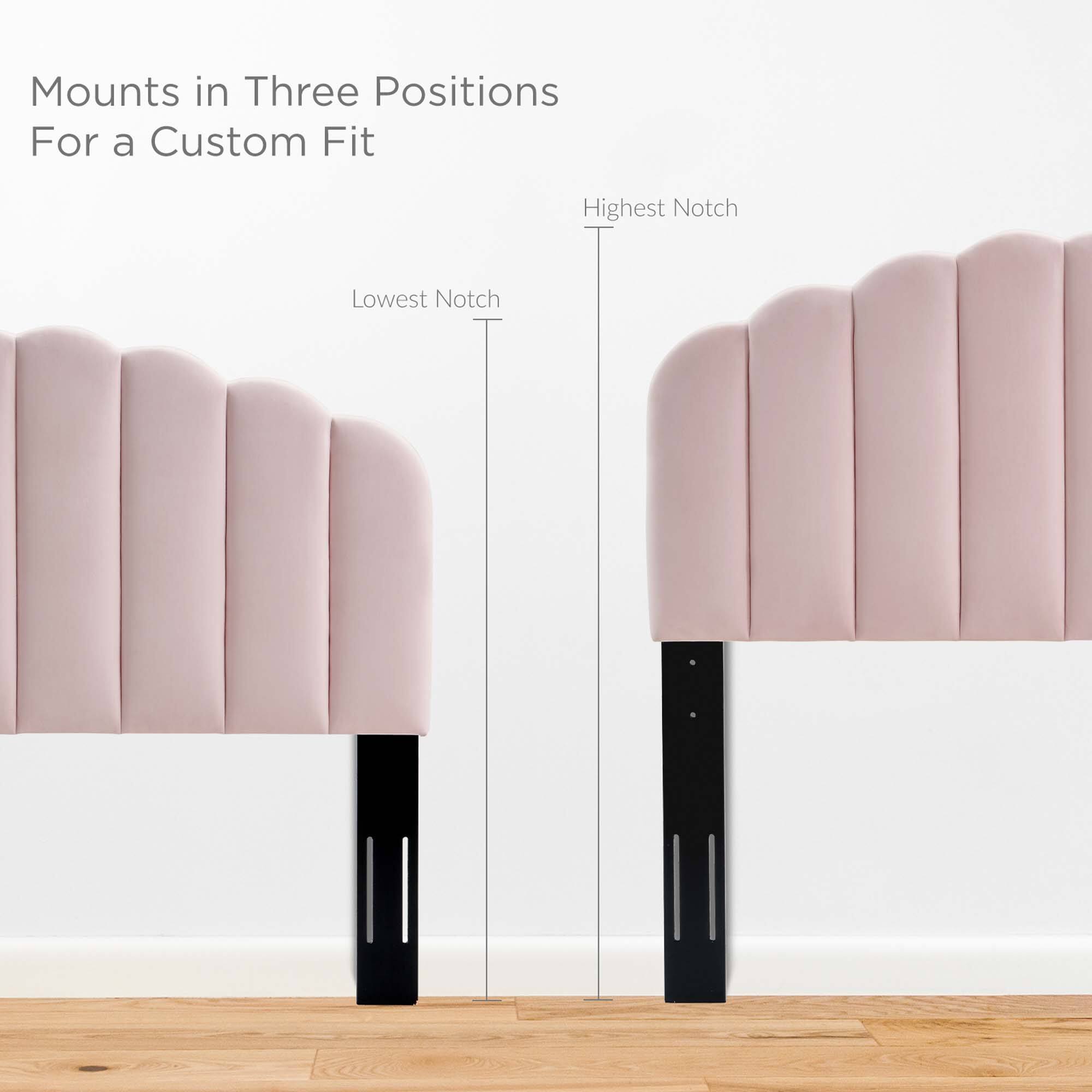 Mounts in Three Positions  
For a Custom Fit  

Highest Notch  
Lowest Notch