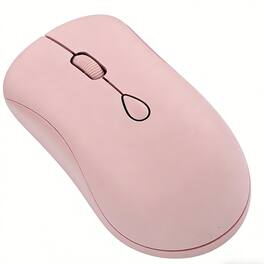 SKRAN - Wireless 2.4G Bluetooth Dual-Mode Rechargeable Silent Mouse -Ergonomic for Office, Home(Windows/Mac/Android) - Wireless - Pink
