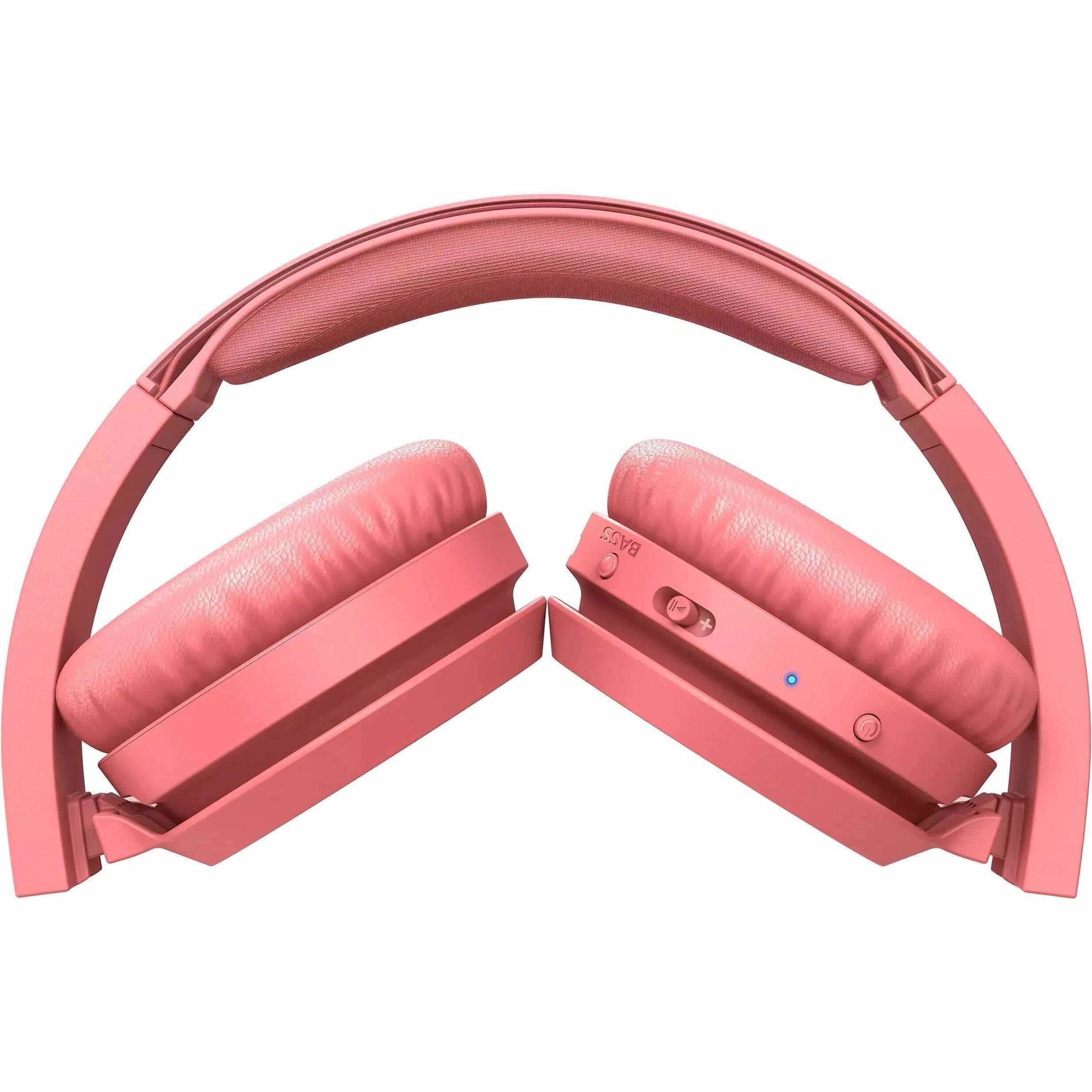 Alt View 18. Philips - TAH4205RD Wireless On-ear Headphones - Red.