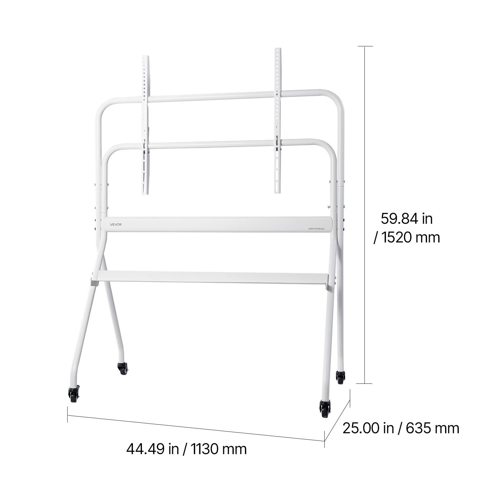 VEVOR
59.84 in / 1520 mm
44.49 in / 1130 mm
25.00 in / 635 mm