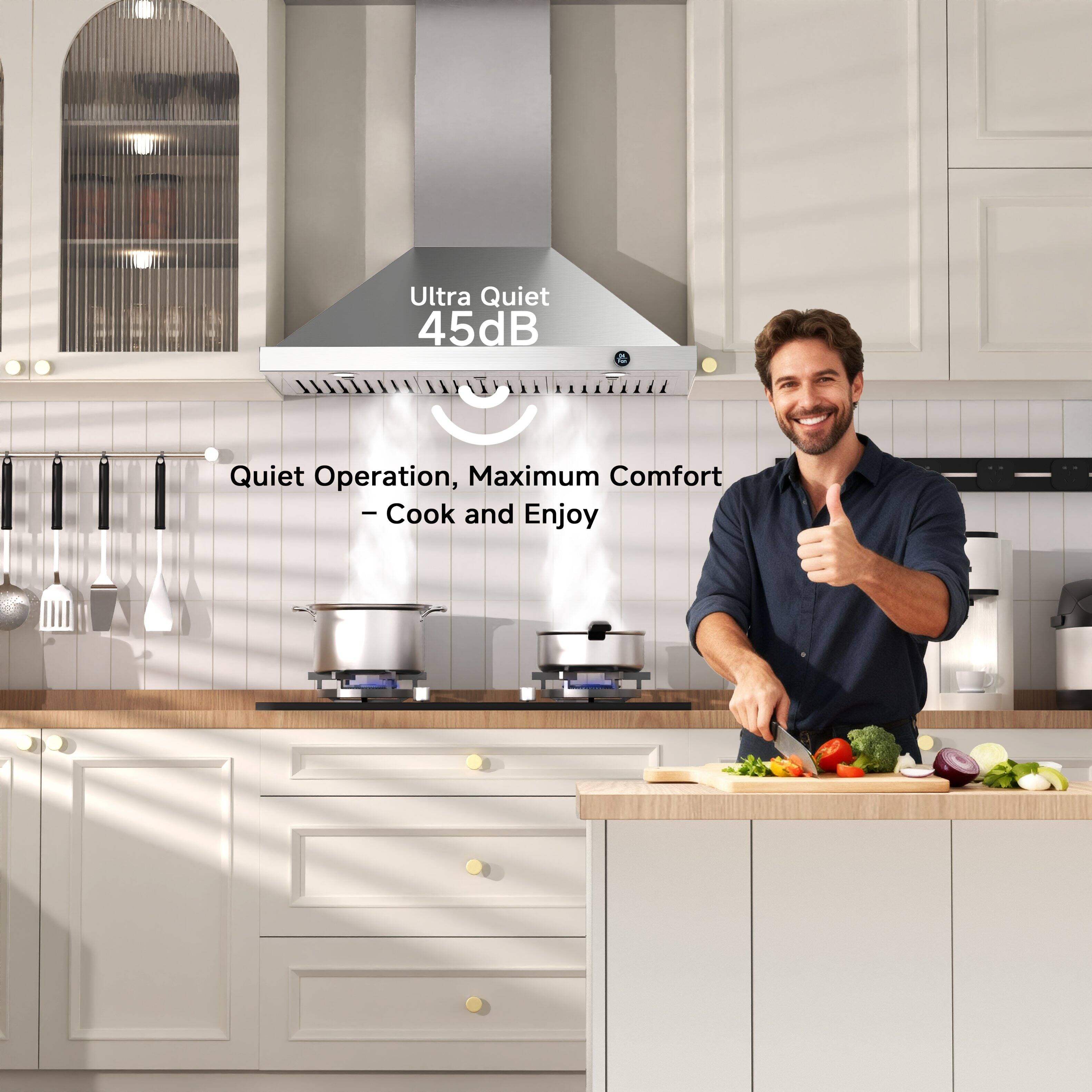 Ultra Quiet 45dB  
Quiet Operation, Maximum Comfort - Cook and Enjoy