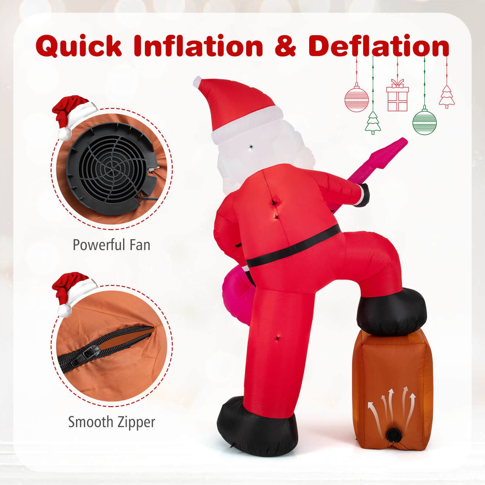 Quick Inflation & Deflation

Powerful Fan

Smooth Zipper