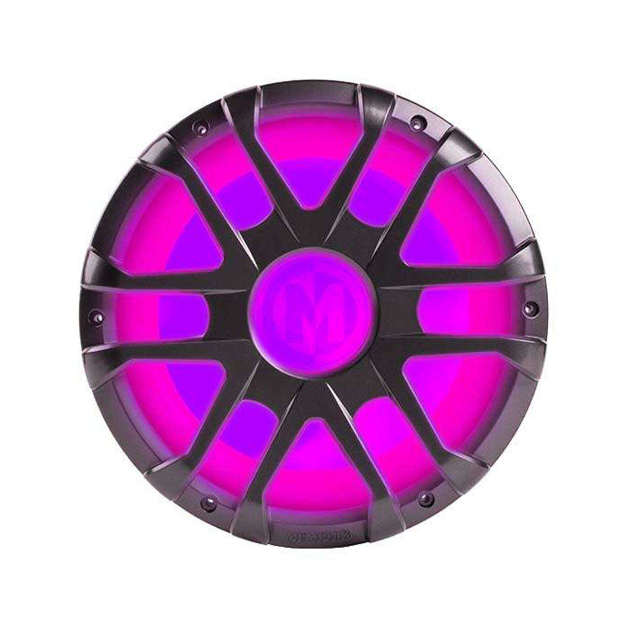Alt View 10. Memphis Car Audio - Memphis Audio MM1024 10" Marine Subwoofer with Integrated RGB LEDs and 2 or 4 Ohm Selectable Impedance - Black/Gray.