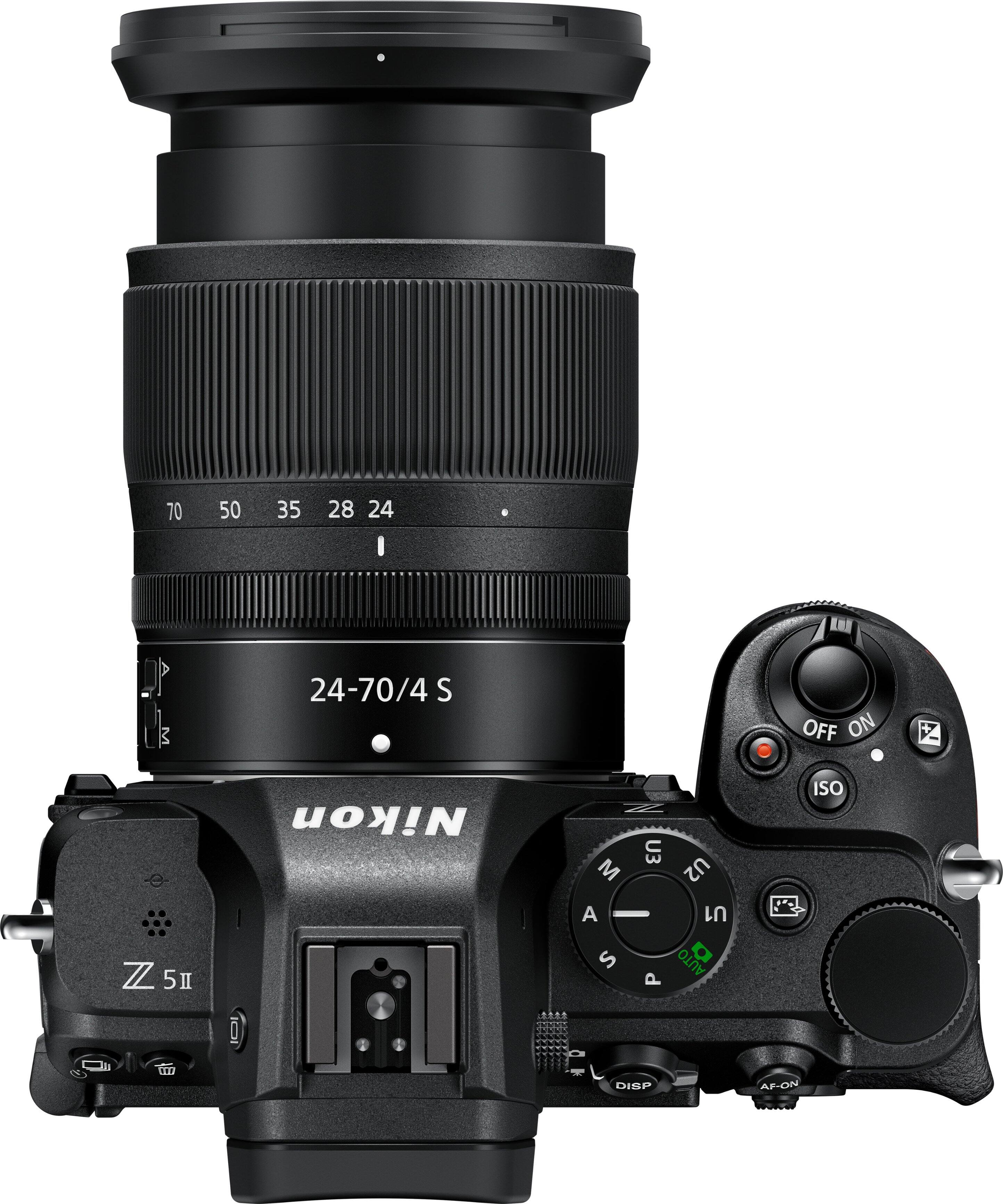 70 50 35 28 24  
24-70/4 S  
Nikon  
Z 5 II  
OFF ON  
ISO  
M A S U1 U2 U3  
AUTO P  
DISP AP-ON