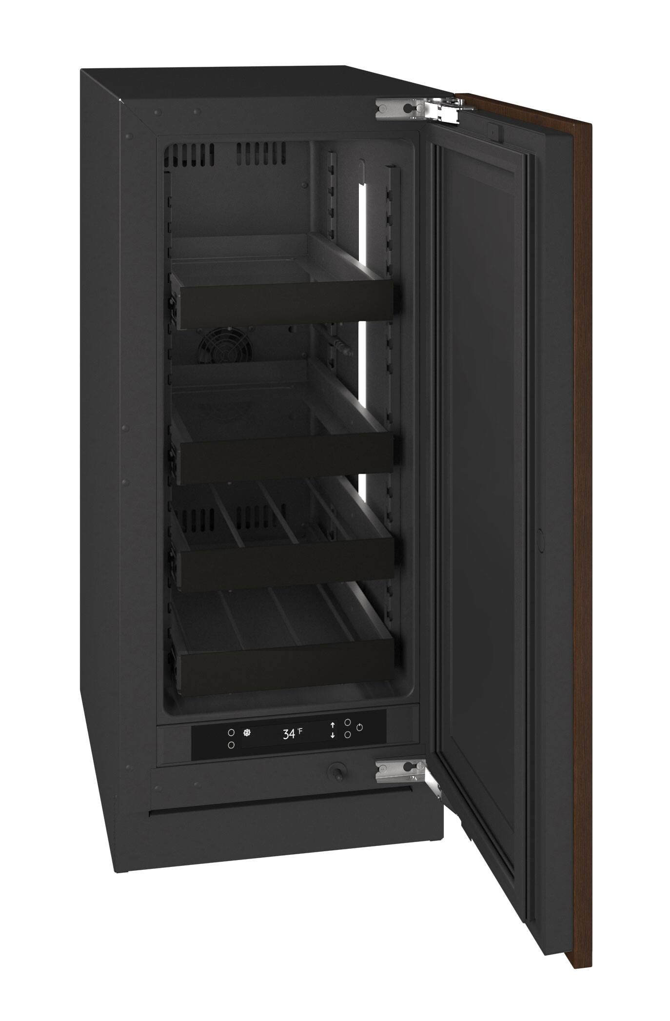 Alt View 2. U-Line - U-Line 15"W. 2.8Cu.Ft. Built-In Beverage Center - Panel Ready - Integrated Solid.