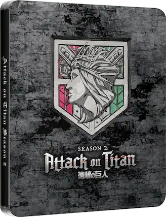 Front. Attack on Titan: Season 2 Complete (Steelbook) - BLU-RAY.