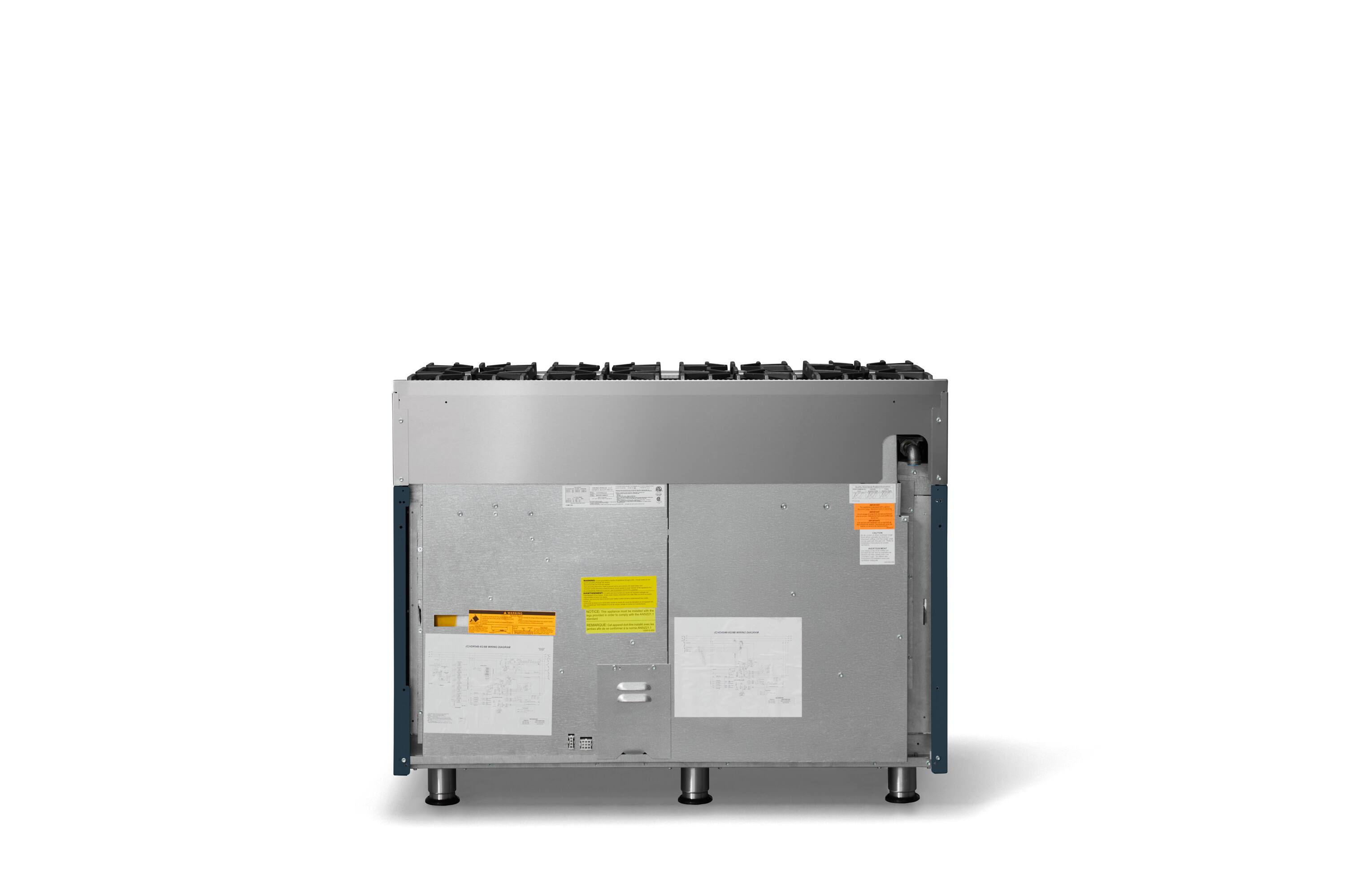 Back. Viking - 5-Series Gas Open Burner Range - Squall.