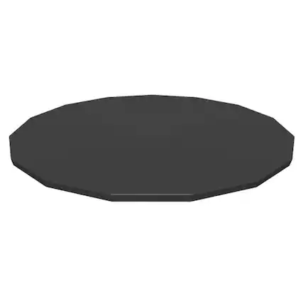 Front. Bestway - Bestway Flowclear Round 14' Pool Cover for Above Ground Frame Pools (Cover Only).