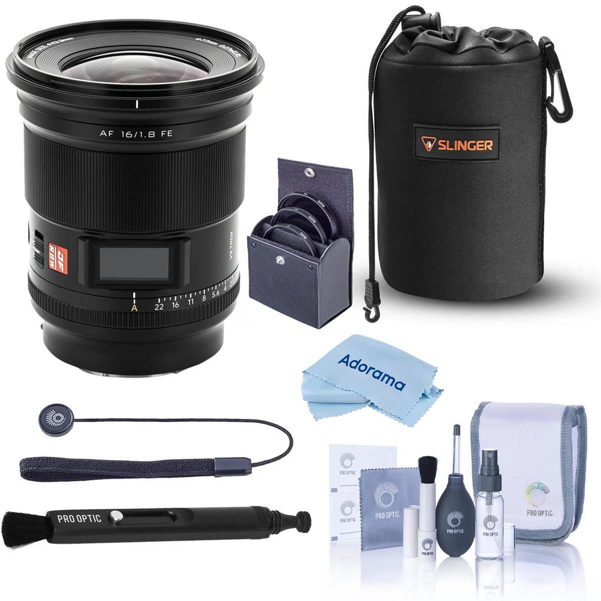 SIZE AC&COMM BUAGGE SIZE MAGE  
erimen 180430  
AF 16/1.8 FE  
SLINGER  
DF  
1 I 8 A 22 16 11 8 5.6 22 16  
Adorama  
PRO OPTIC  
PRO OPTIC  
PRO OPTIC  
PRO OPTIC  
PRO OPTIC