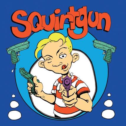 Front. Squirtgun - Squirtgun - Blue or Red - VINYL LP.