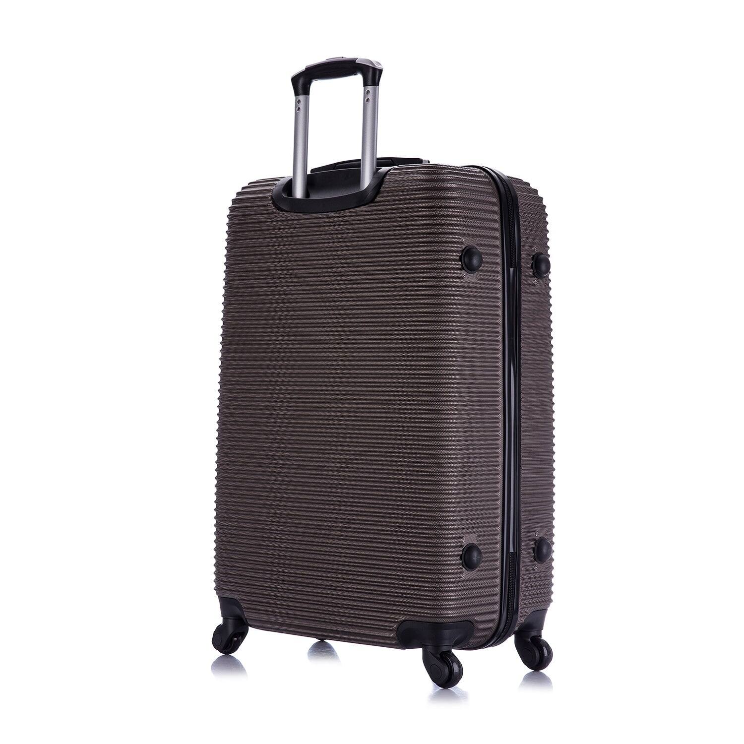 Alt View 1. InUSA - Royal lightweight hardside Spinner 3 Piece Luggage Set 20"/24"/28" - BROWN.