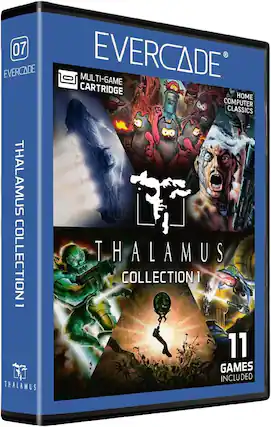 07 EVERCADE EVERCADE MULTI-GAME CARTRIDGE HOME COMPUTER CLASSICS THALAMUS THALAMUS COLLECTION 1 COLLECTION I 11 GAMES INCLUDED THALAMUS - RP (Rating Pending)