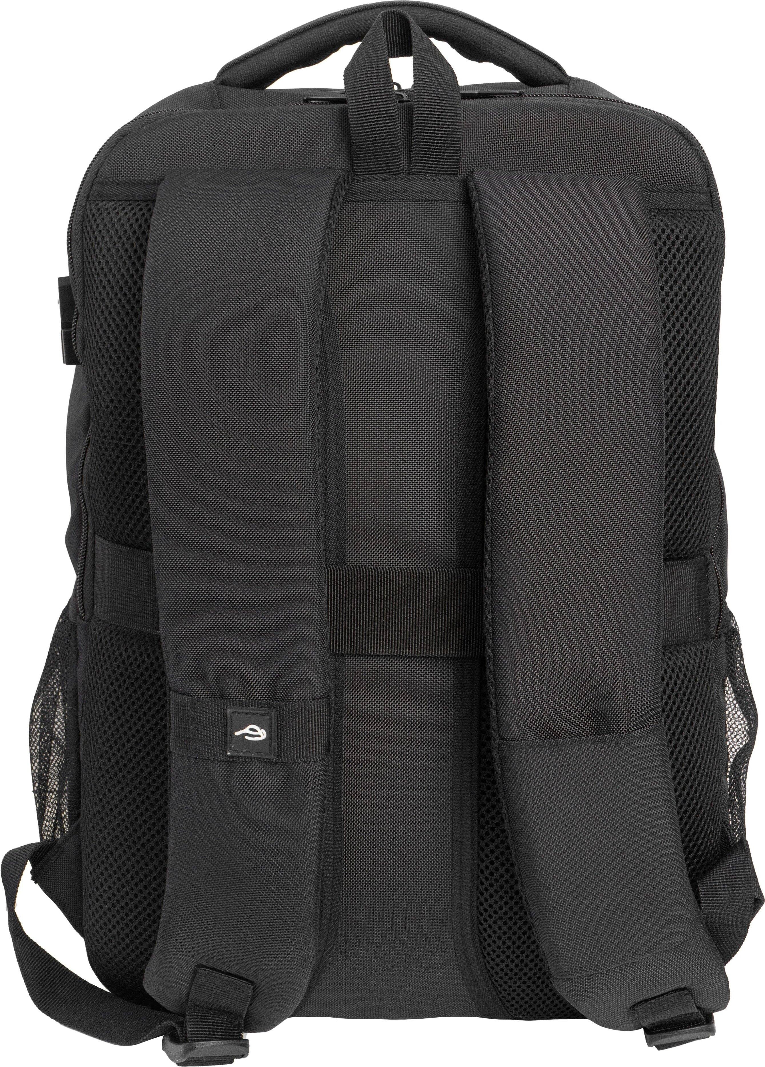 Jack Abrahams The Hamilton Nylon Workbook Backpack 26L Black