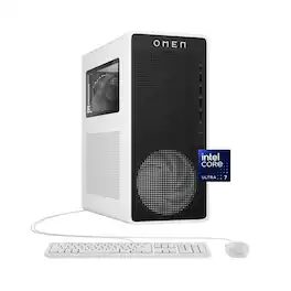 HP - OMEN 16L Gaming Desktop PC, Intel Core Ultra 7 265F, NVIDIA GeForce RTX 5060, 32GB Memory, 1TB SSD, Wi-Fi 6 - Black