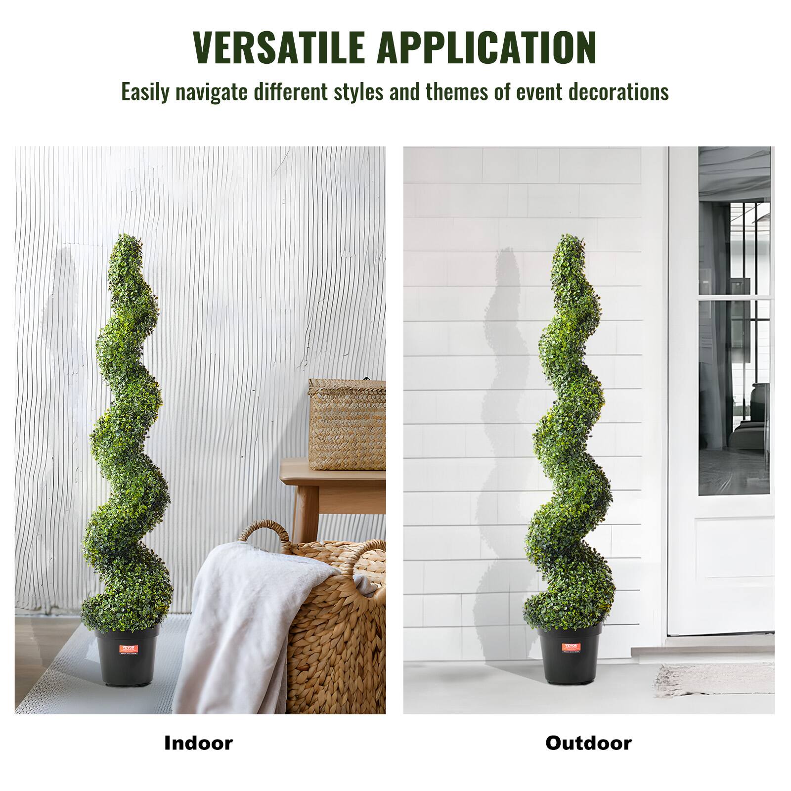 VERSATILE APPLICATION  
Easily navigate different styles and themes of event decorations  

Indoor  

Outdoor