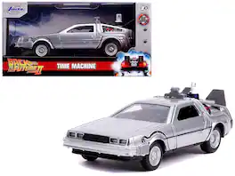 Jada - DeLorean DMC (Time Machine) "Back to the Future Part II" (1989) Movie "Hollywood Rides" Series 1/32 - Silver