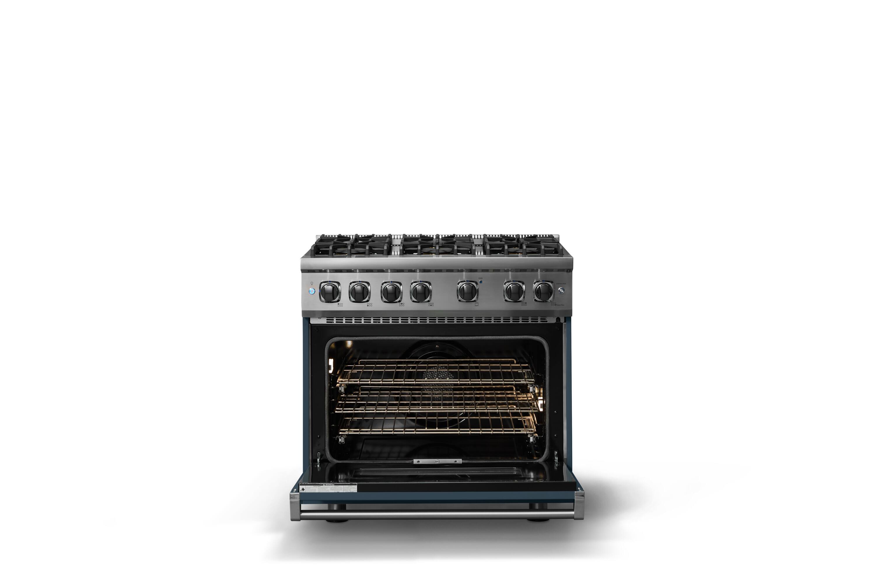 Alt View 1. Viking - 36"W./24"D. 5.1 Cu. Ft.  Gas Sealed Burner Range-6 Burners-Squall-LP - Squall.