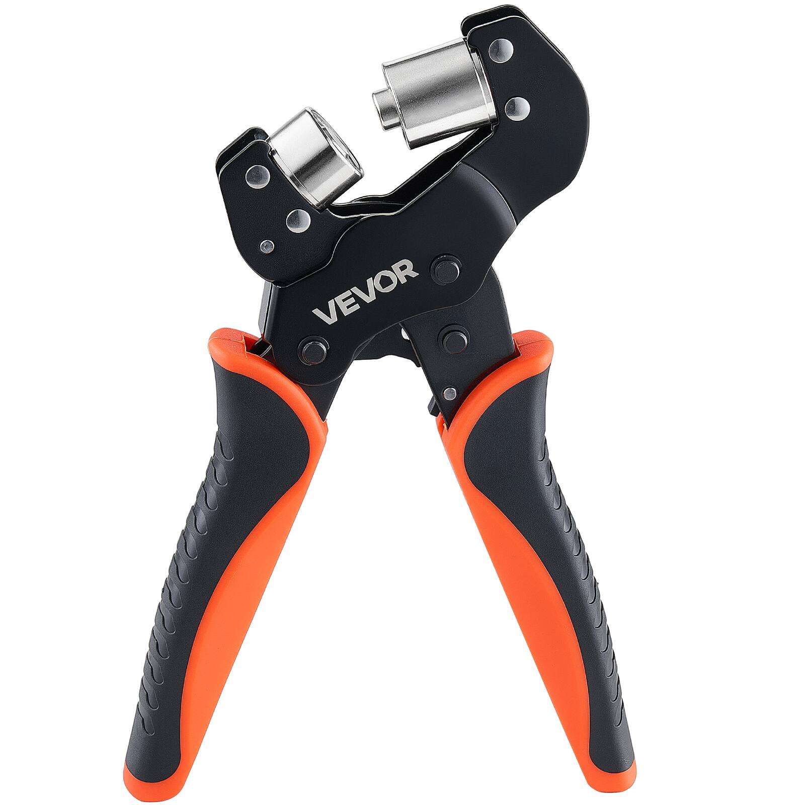 Alt View 5. VEVOR - Grommet Tool Kit 1/4" 3/8" 1/2" 900 PCS Grommets Eyelet Tool Kit, with Eyelets and Washers, Manual Grommet Press Pliers - Black;Orange.