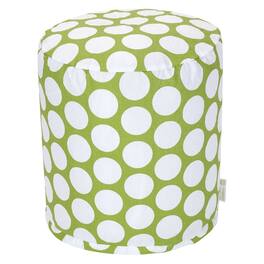 Majestic Home - Pouf Polka Dot (Large) Hot - Green