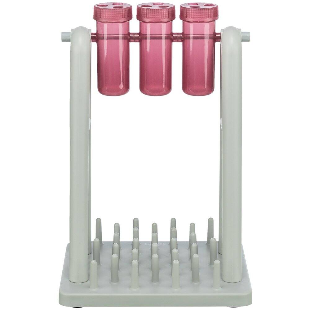 Front. TRIXIE - Mad Scientist Turn Around Strategy Game Cat Puzzle Toy, Treat Dispenser - White/Pink.