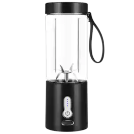 Forest'nSky - 530ML Portable Blender, USB Rechargeable Smoothie Maker & Personal Blender Cup for Shakes, Juicing - Black