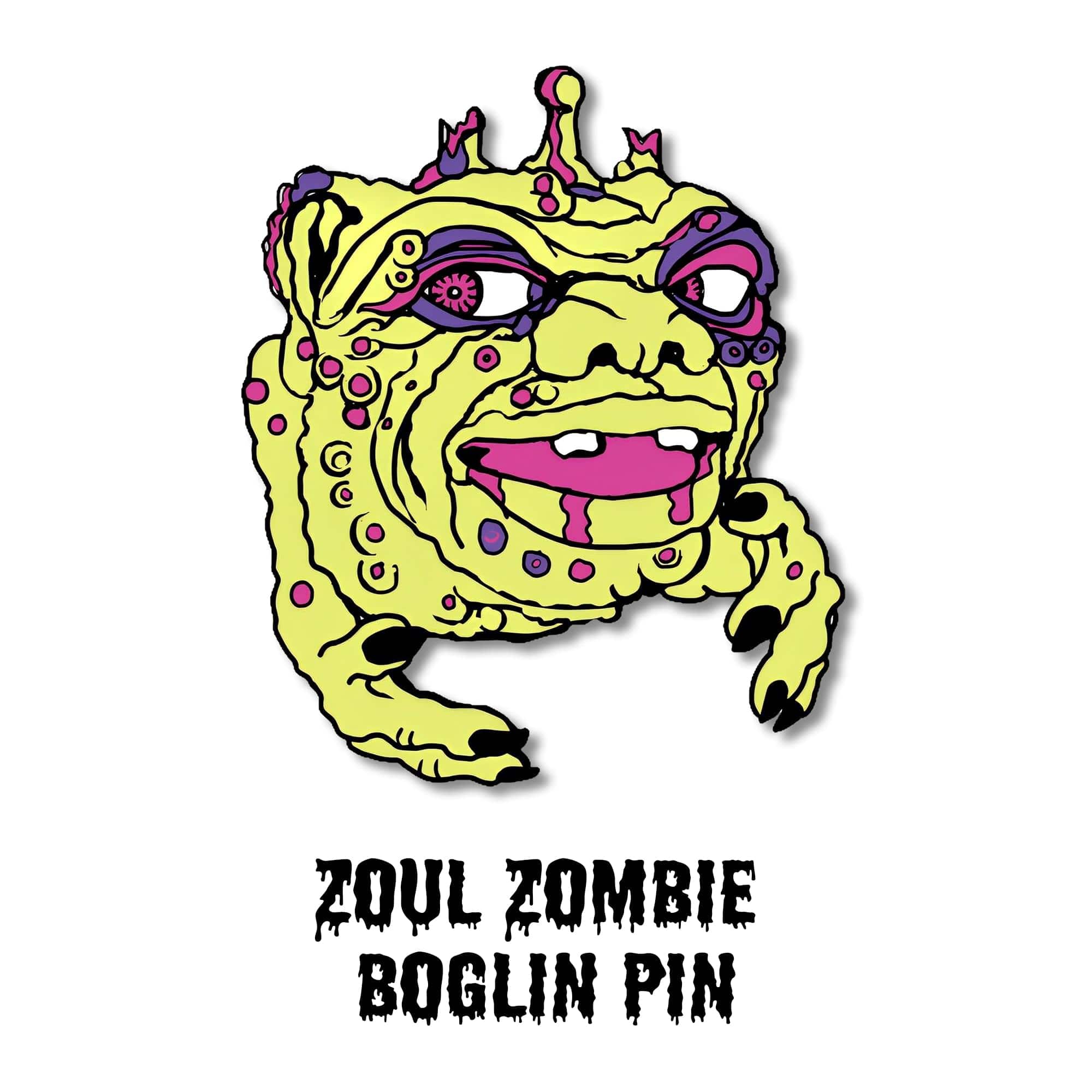 TriAction Toys - Boglins Zoul Zombie Enamel Collectible Pin - Green