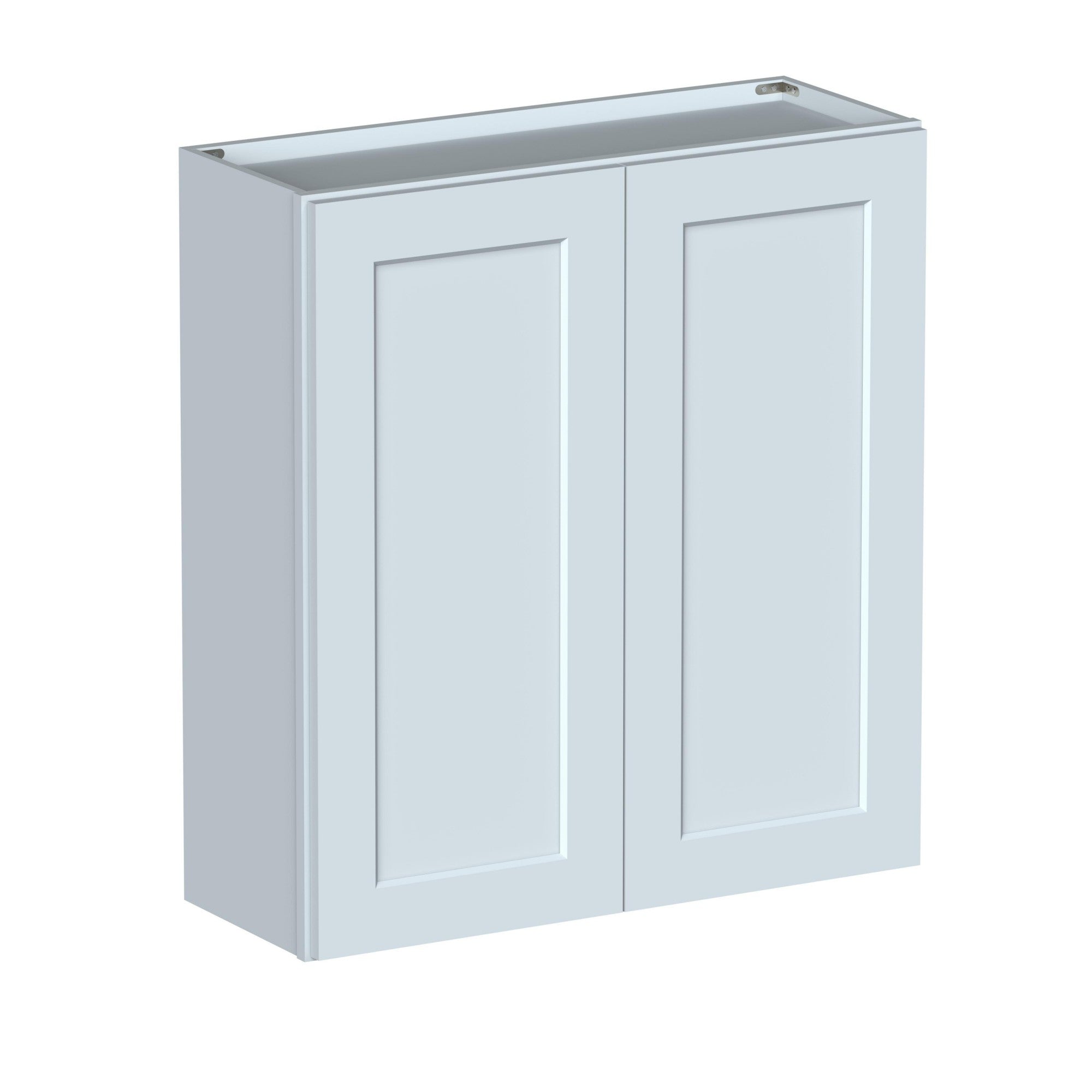 Alt View 1. Boyel Living - 33in.W x12in.D x36in.H WALL CABINET Fully assembled Cabinet With Two HDF Doors - Gray.