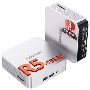 GEEKOM A5 Pro Mini PC, AMD Ryzen 5 7530U, 16GB DDR4 RAM& 1TB SSD GEEKOM A5 Pro Mini PC, AMD Ryzen 5 7530U, 16GB DDR4 RAM& 1TB SSD